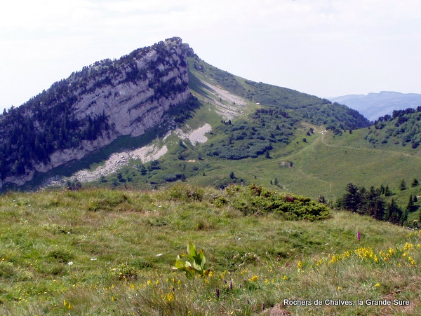 Photograph of the Rochers de Chalves, la Grande Sure
