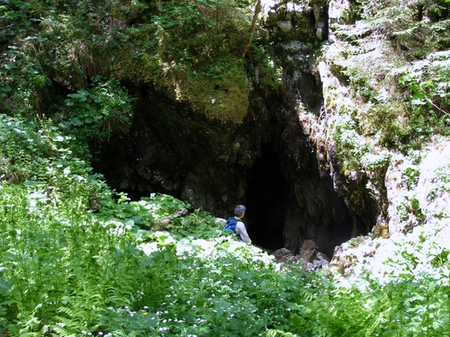 Photograph of Entrance to the shaft Trou de la Fumée on the Grand Som