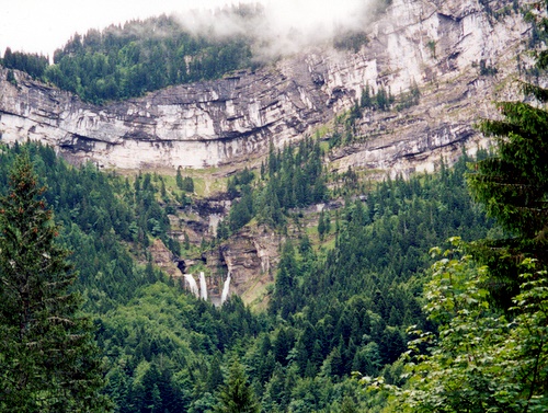 Photograph of Resurgence waterfalls of the Guiers Vif