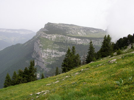 Photograph of l'Alpe from the above the Habert de la Dame