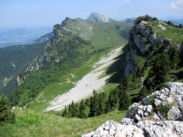 Photograph of the view from the summit of Rocher de Chalves, Grande Sure