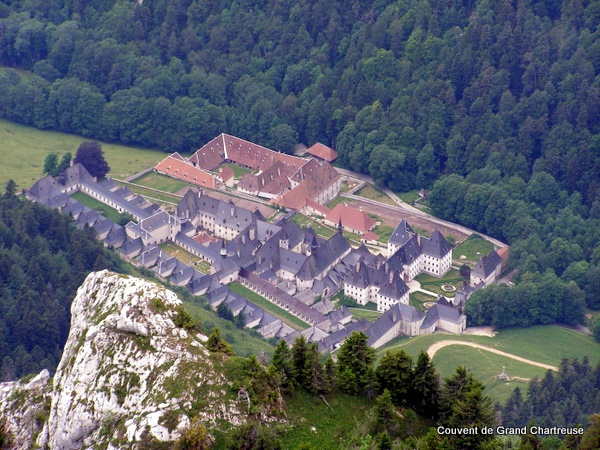 Photograph of the Couvent de Grand Chartreuse - from the Grand Som